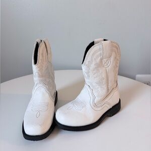 Dreampairs White Western Cowboy Boots 6C